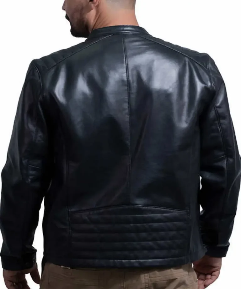 Black Cafe Racer Jacket