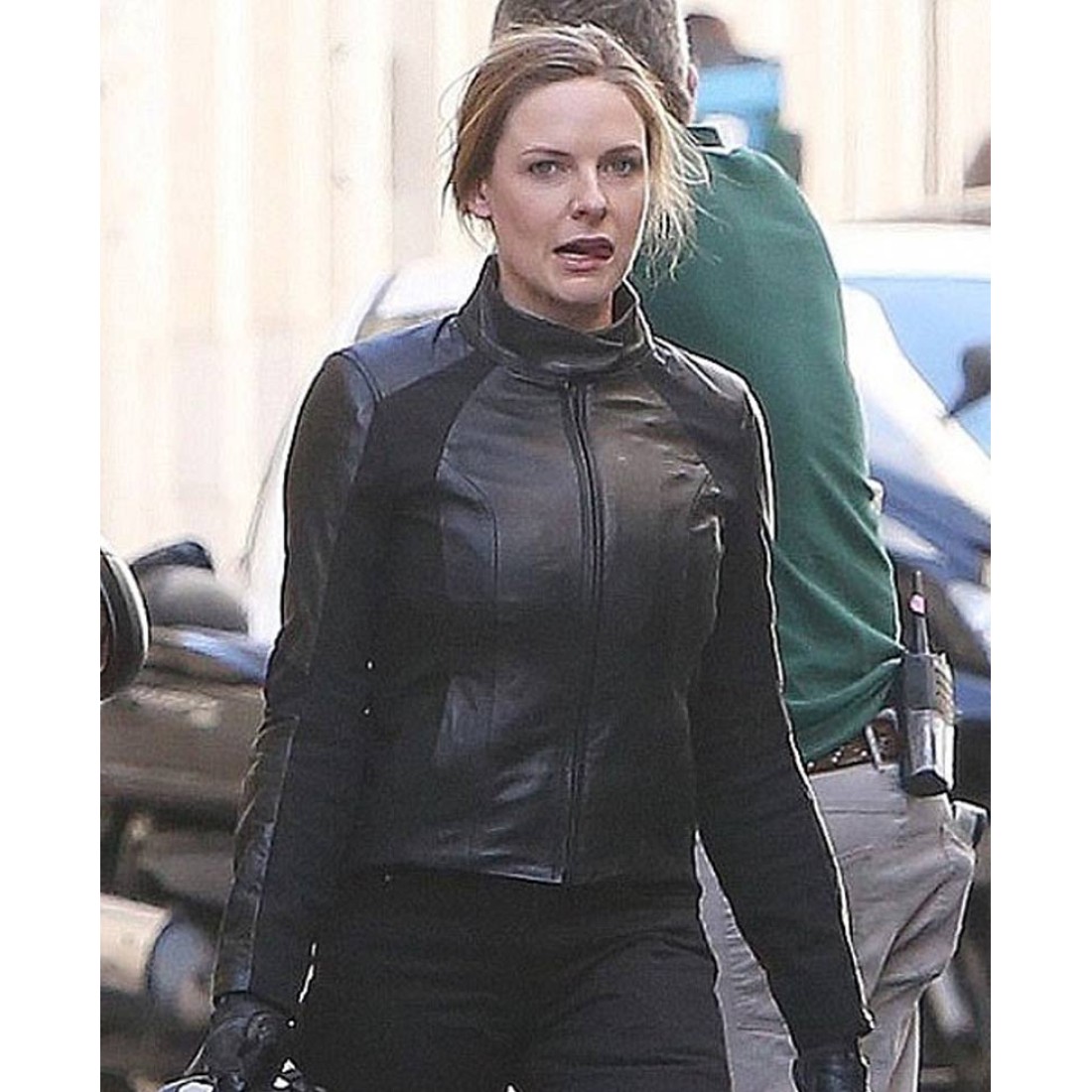 Ilsa Faust Mission Impossible 6 Black Biker Jacket