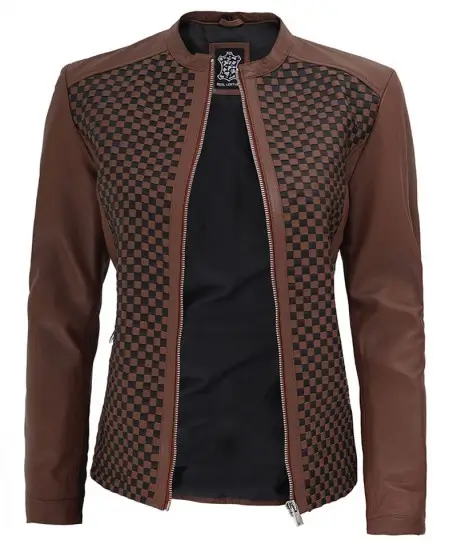 Women’s Maude Brown Leather Jacket