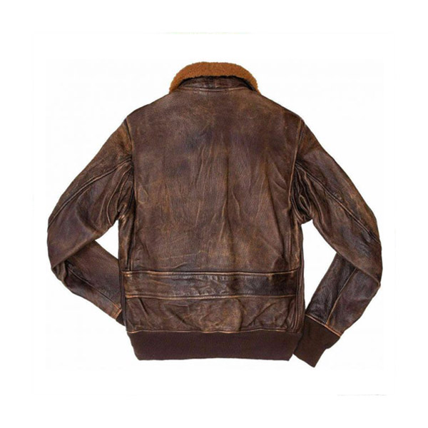 Men Distressed Flight Jacket