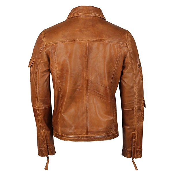 Mens Vintage Retro Biker Jacket