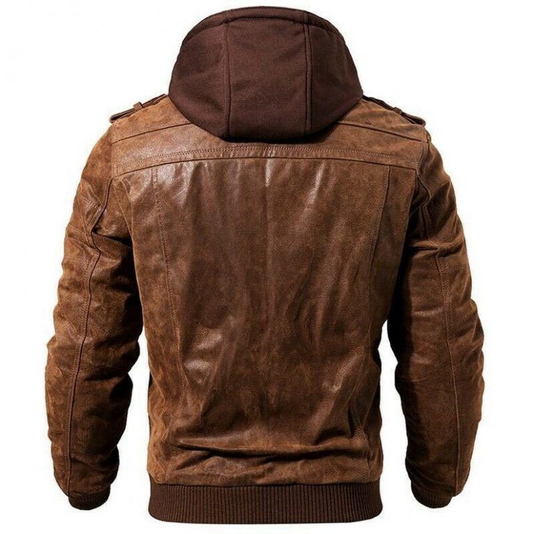 Men’s Brown Hooded Jacket