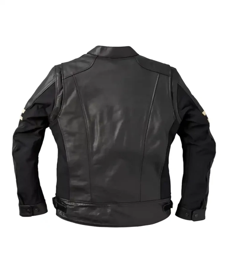 Women Motorcycle Zipper Leather Jacket