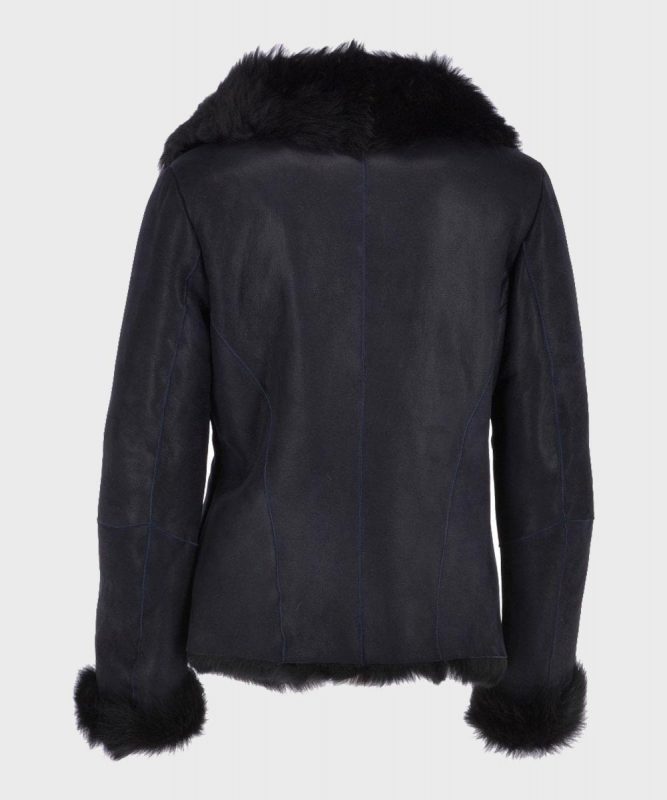 Womens Black Shearling Jacket