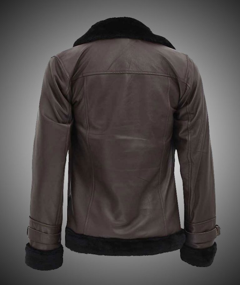 Womens Brown Shearling Leather Jacket